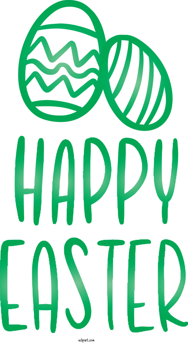 Free Easter Green Text Font For Holidays Clipart Transparent Background
