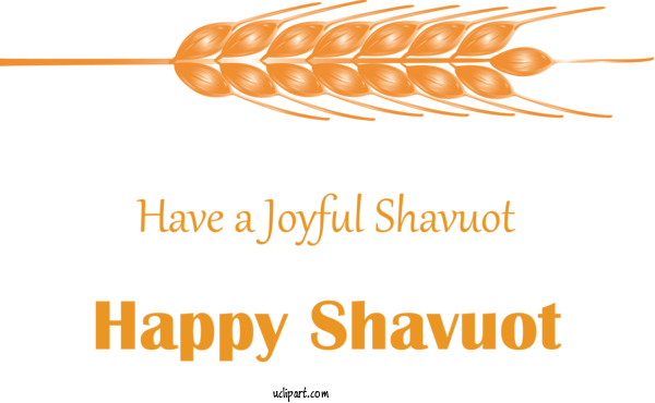 Free Holidays Line Font For Shavuot Clipart Transparent Background