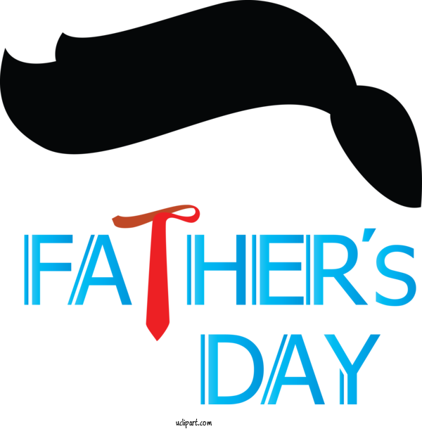 Free Holidays Font Logo Line For Fathers Day Clipart Transparent Background