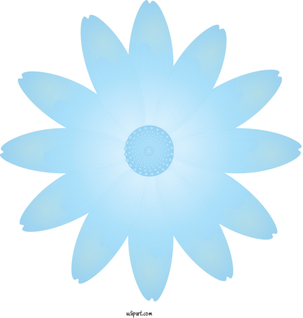 Free Flowers Blue Aqua Petal For Marguerite Clipart Transparent Background