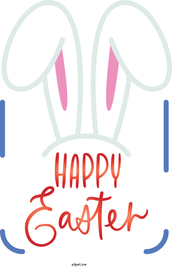 Free Easter Text Font Line For Holidays Clipart Transparent Background
