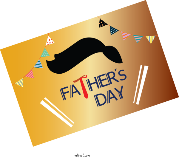 Free Holidays Logo Font Moustache For Fathers Day Clipart Transparent Background