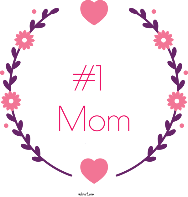 Free Holidays Heart Pink Love For Mothers Day Clipart Transparent Background