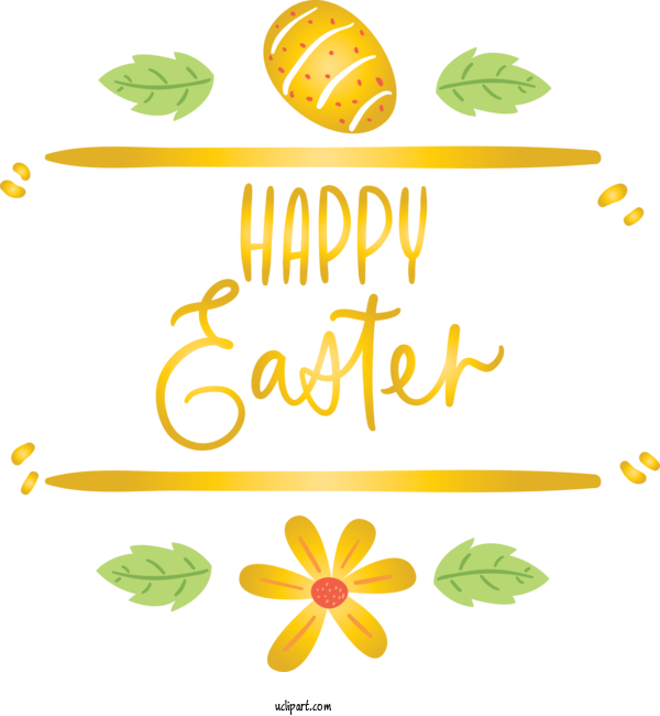 Free Holidays Leaf Yellow Green For Easter Clipart Transparent Background