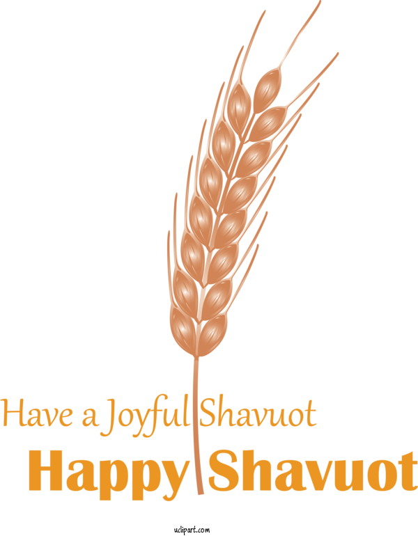 Free Holidays Font Grass Family Quill For Shavuot Clipart Transparent Background