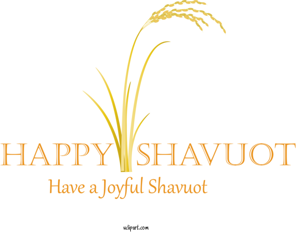 Free Holidays Text Logo Font For Shavuot Clipart Transparent Background