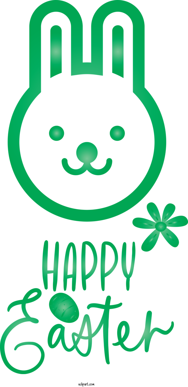 Free Holidays Green Leaf Smile For Easter Clipart Transparent Background