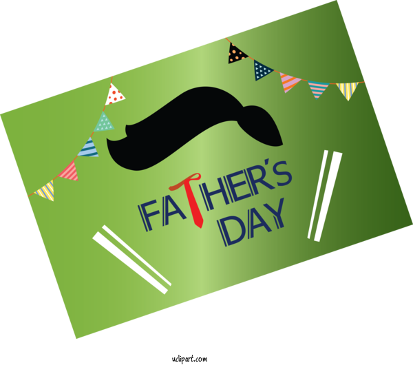 Free Holidays Green Logo Font For Fathers Day Clipart Transparent Background