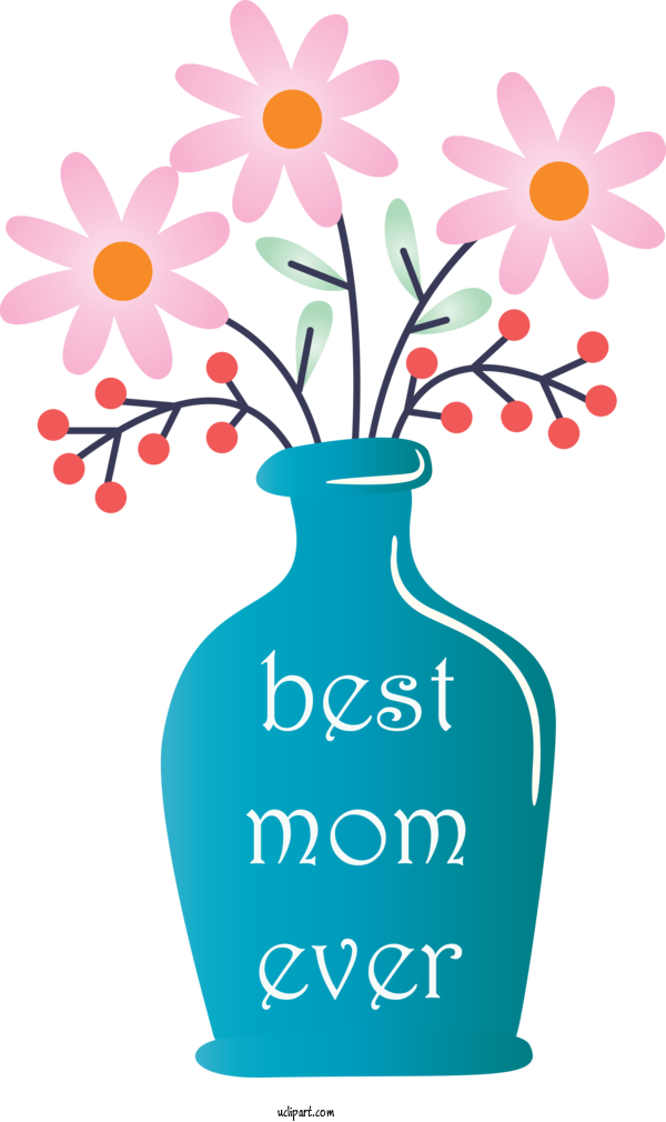 Free Holidays Vase Flowerpot Plant For Mothers Day Clipart Transparent Background