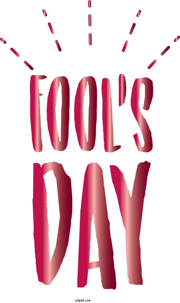 Free Holidays Text Font Pink For April Fools Day Clipart Transparent Background