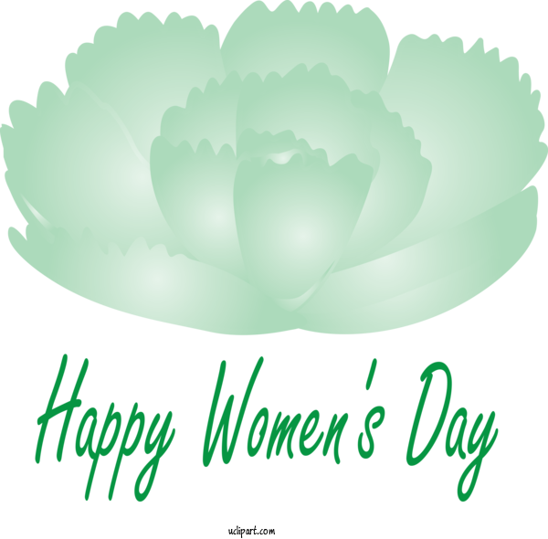 Free Holidays Green Text Logo For International Women's Day Clipart Transparent Background