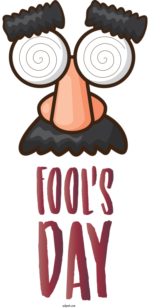 Free Holidays Cartoon Logo For April Fools Day Clipart Transparent Background