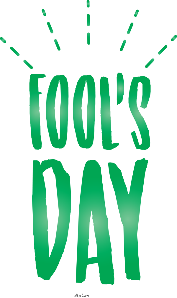 Free Holidays Green Text Font For April Fools Day Clipart Transparent Background