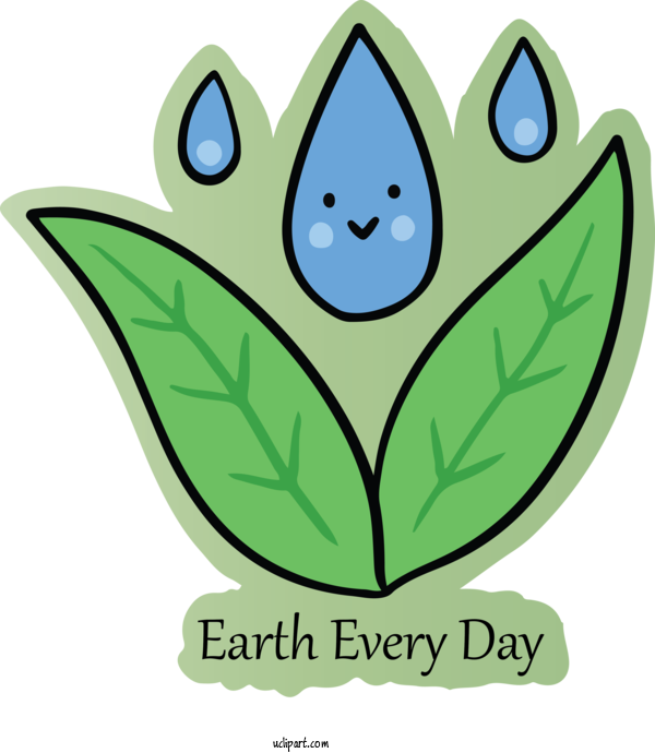 Free Holidays Green Leaf Plant For Earth Day Clipart Transparent Background