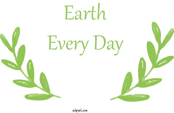 Free Holidays Leaf Plant Green For Earth Day Clipart Transparent Background