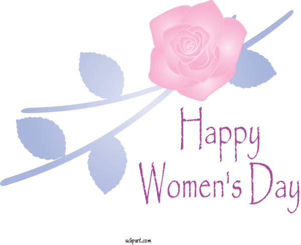 Free Holidays Pink Text Logo For International Women's Day Clipart Transparent Background