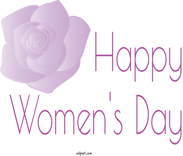 Free Holidays Text Font Pink For International Women's Day Clipart Transparent Background