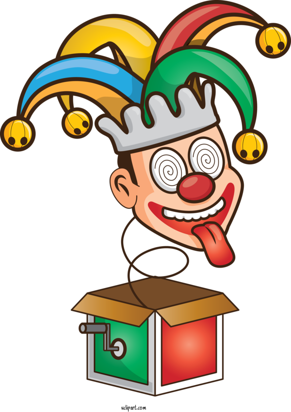 Free Holidays Cartoon Performing Arts Clown For April Fools Day Clipart Transparent Background