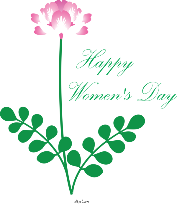 Free Holidays Plant Leaf Flower For International Women's Day Clipart Transparent Background