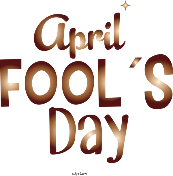 Free Holidays Text Font Logo For April Fools Day Clipart Transparent Background