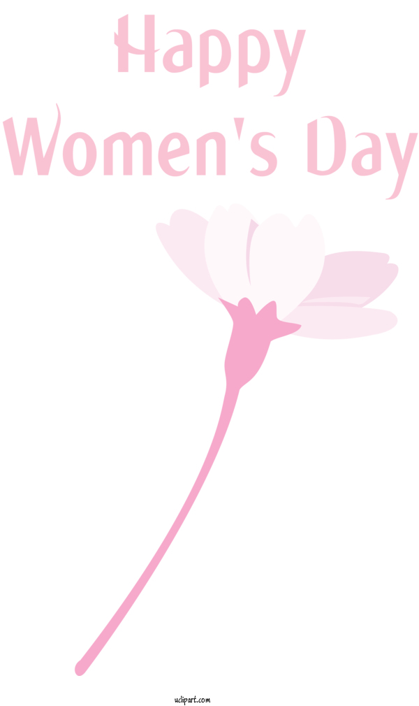 Free Holidays Pink Text Line For International Women's Day Clipart Transparent Background