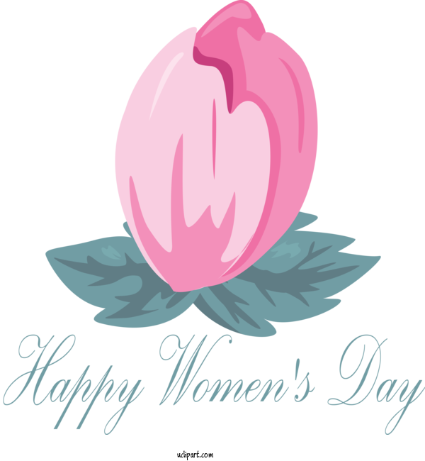 Free Holidays Pink Logo Leaf For International Women's Day Clipart Transparent Background