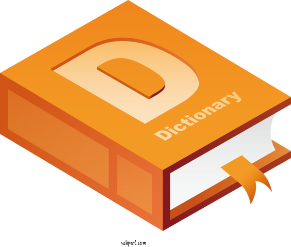 Free School Orange Font Symbol For Book Clipart Transparent Background