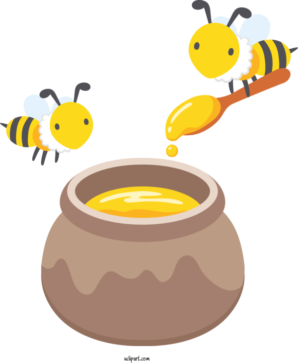 Free Hamster Honeybee Bee Yellow For Baby Animal Clipart Transparent Background