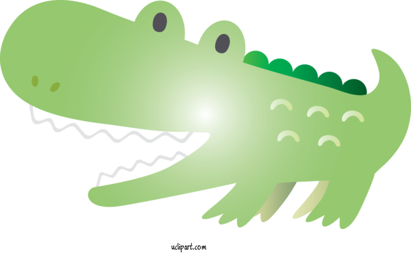 Free Hamster Crocodile Crocodilia Green For Baby Animal Clipart Transparent Background