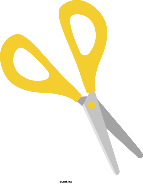 Free School Scissors Line Logo For School Supplies Clipart Transparent Background