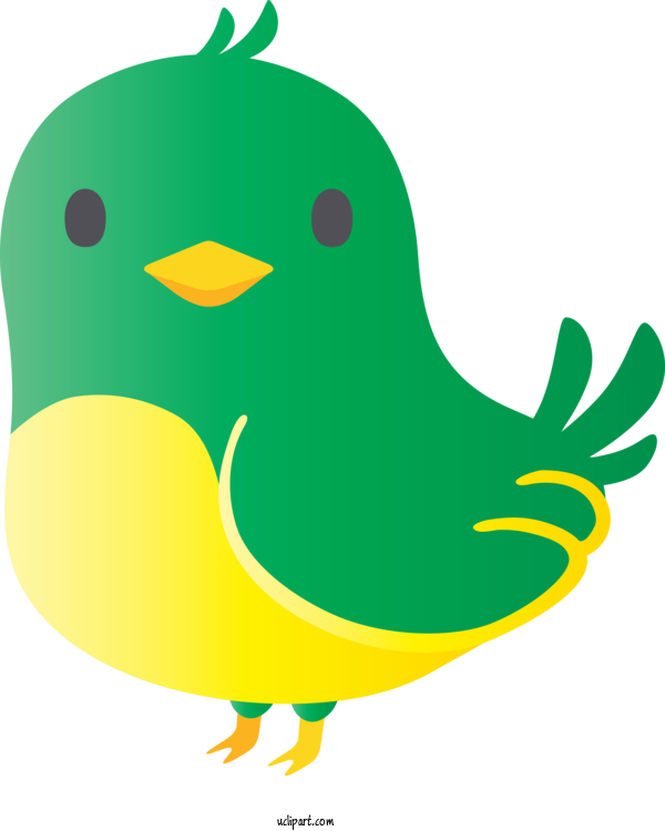 Free Hamster Green Bird Yellow For Baby Animal Clipart Transparent Background