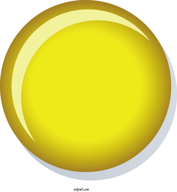 Free School Yellow Circle Oval For School Supplies Clipart Transparent Background