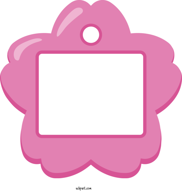 Free School Pink Picture Frame Magenta For School Supplies Clipart Transparent Background