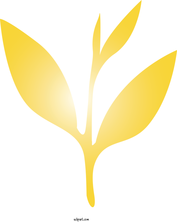 Free Nature Yellow Leaf Logo For Leaf Clipart Transparent Background