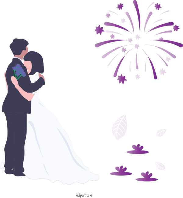Free Occasions Violet Gesture Silhouette For Wedding Clipart Transparent Background