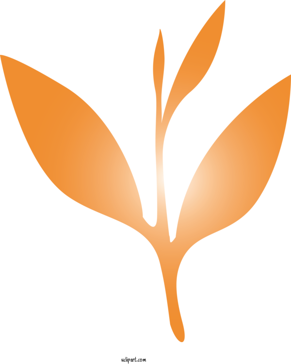 Free Nature Orange Leaf Logo For Leaf Clipart Transparent Background