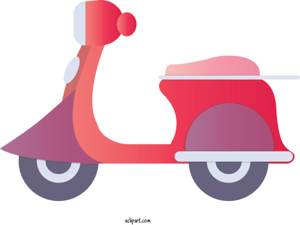 Free Transportation Pink Transport Vehicle For Motorcycle Clipart Transparent Background