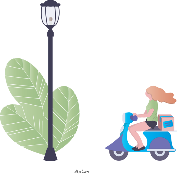 Free Business Leaf Plant Vehicle For Delivery Clipart Transparent Background