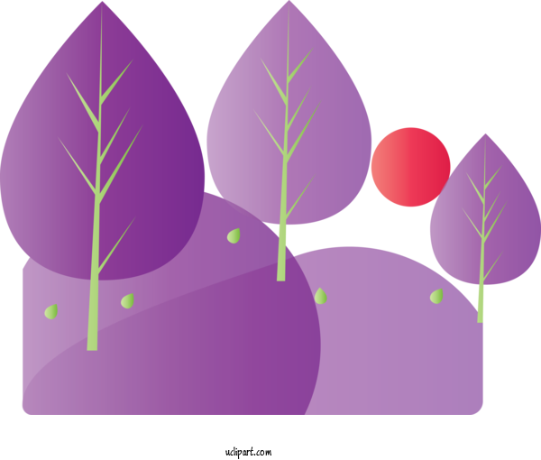 Free Nature Leaf Purple Violet For Tree Clipart Transparent Background