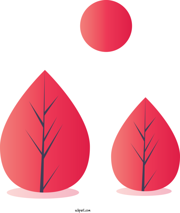 Free Nature Leaf Red Tree For Tree Clipart Transparent Background