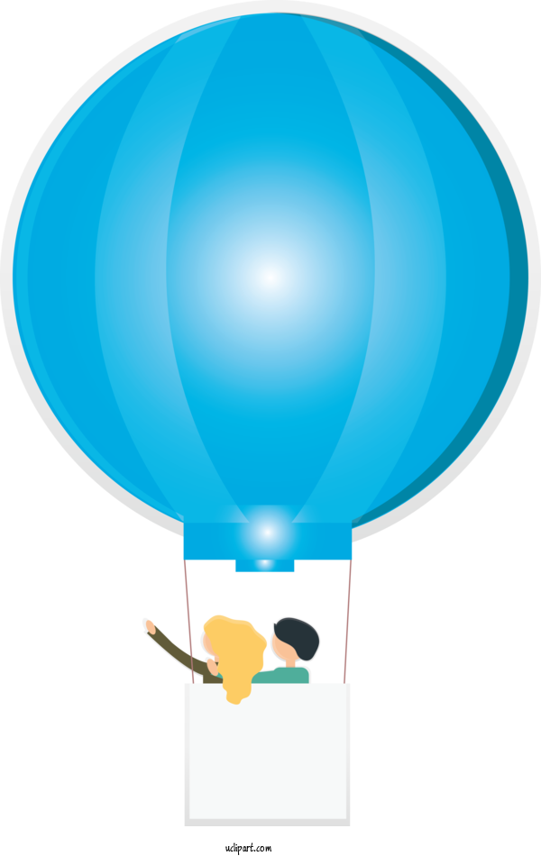 Free Transportation Turquoise Hot Air Balloon Balloon For Hot Air Balloon Clipart Transparent Background