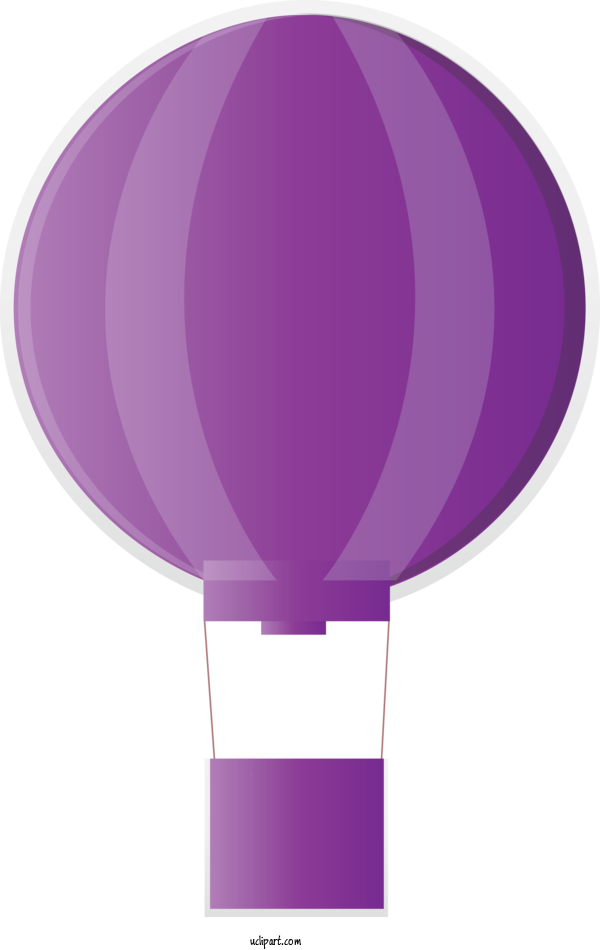 Free Transportation Violet Purple Hot Air Balloon For Hot Air Balloon Clipart Transparent Background
