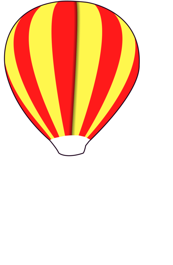 Free Hot Air Balloon Line Area Balloon Clipart Clipart Transparent Background
