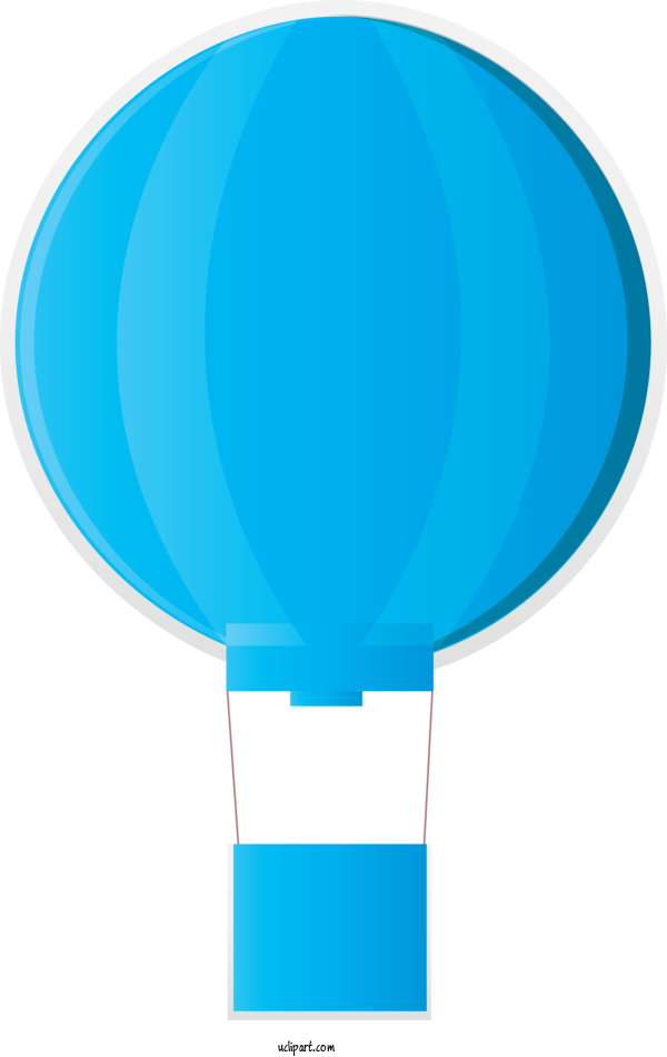 Free Transportation Blue Turquoise Aqua For Hot Air Balloon Clipart Transparent Background