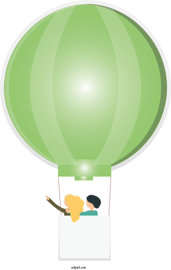 Free Transportation Green Hot Air Balloon Balloon For Hot Air Balloon Clipart Transparent Background