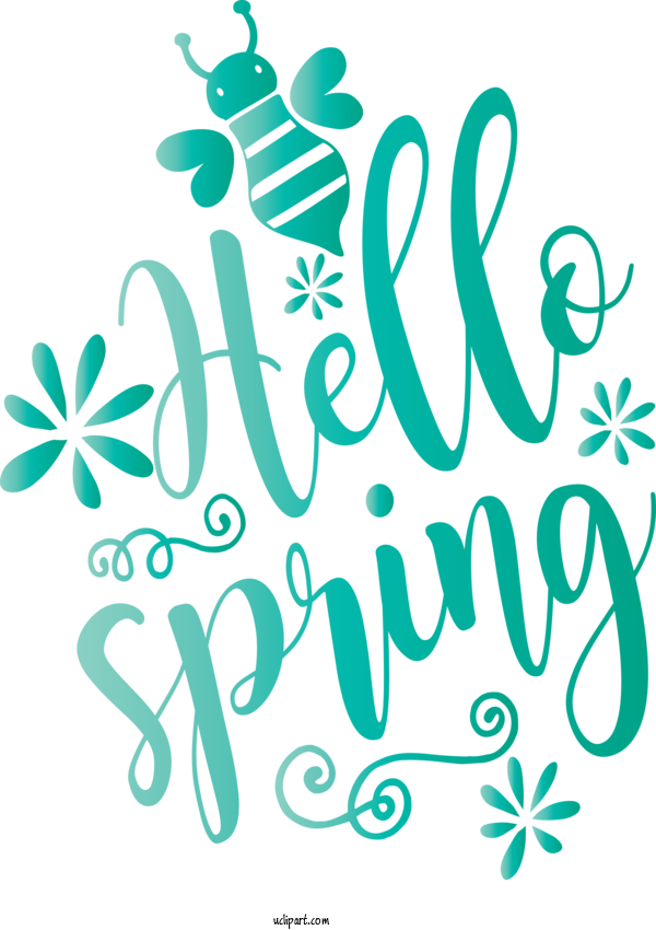 Free Nature Text Font For Spring Clipart Transparent Background