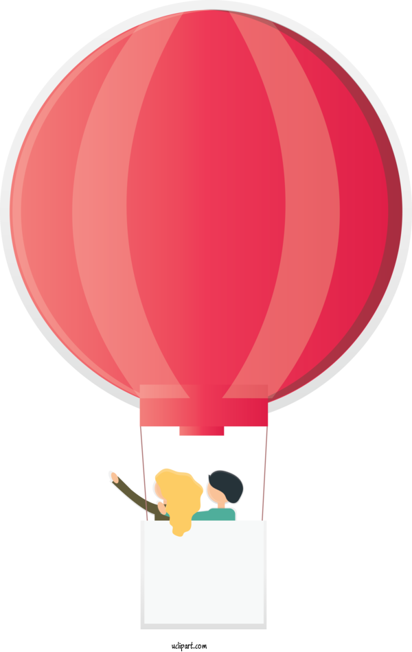 Free Transportation Hot Air Balloon Pink Cartoon For Hot Air Balloon Clipart Transparent Background