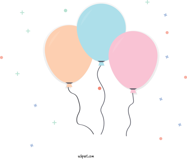 Free Occasions Balloon Party Supply Circle For Birthday Clipart Transparent Background
