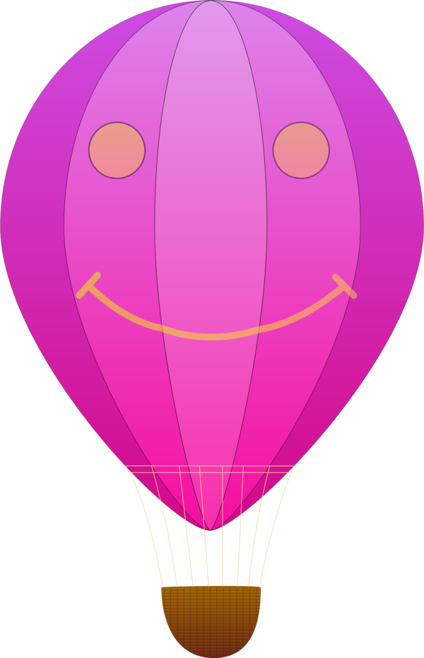 Free Hot Air Balloon Violet Hot Air Balloon Circle Clipart Clipart Transparent Background