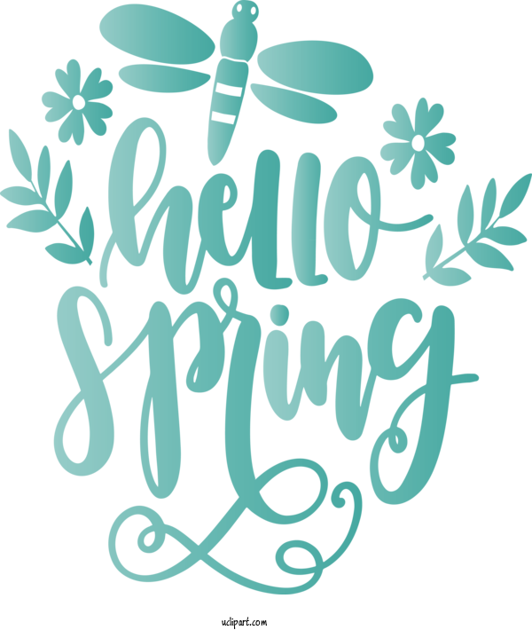 Free Nature Text Font Plant For Spring Clipart Transparent Background